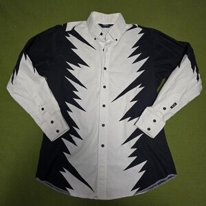 Men's Brooks & Dunn Black and White Button-Up Shirt